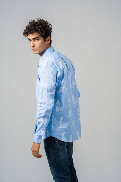 REGULAR FIT PRINTED SHIRT