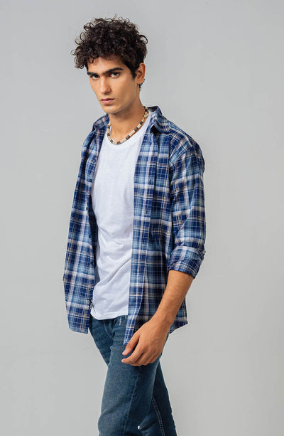 REGULAR FIT CHECKERED SHIRT