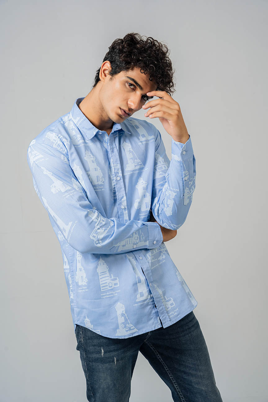 REGULAR FIT PRINTED SHIRT