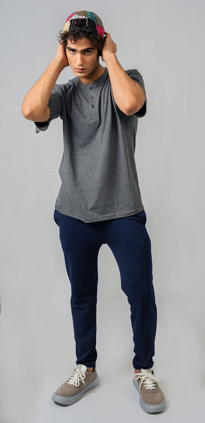 REGULAR FIT HENLEY TEE