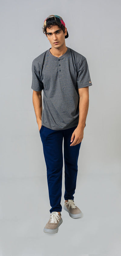 REGULAR FIT HENLEY TEE