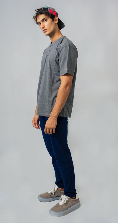 REGULAR FIT HENLEY TEE