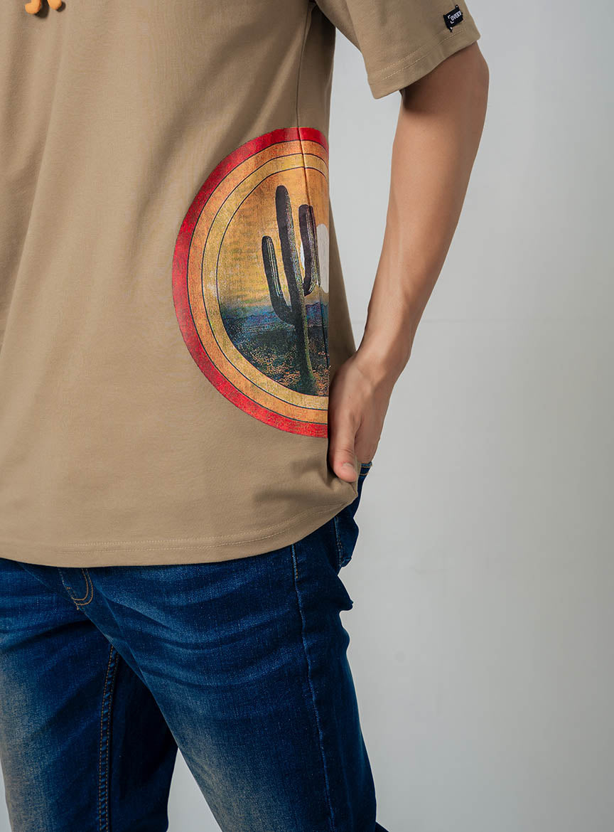 OVERSIZED LANDSCAPE GRAPHIC TEE